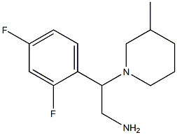 2-(2,4-difluorophenyl)-2-(3-methylpiperidin-1-yl)ethanamine 구조식 이미지