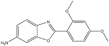 2-(2,4-dimethoxyphenyl)-1,3-benzoxazol-6-amine Structure