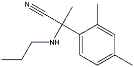 2-(2,4-dimethylphenyl)-2-(propylamino)propanenitrile 구조식 이미지