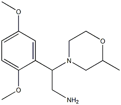 2-(2,5-dimethoxyphenyl)-2-(2-methylmorpholin-4-yl)ethanamine Structure