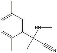 2-(2,5-dimethylphenyl)-2-(methylamino)propanenitrile Structure