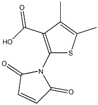 2-(2,5-dioxo-2,5-dihydro-1H-pyrrol-1-yl)-4,5-dimethylthiophene-3-carboxylic acid 구조식 이미지