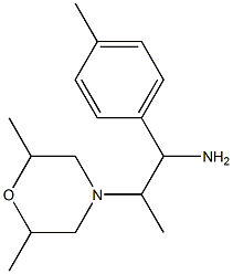 2-(2,6-dimethylmorpholin-4-yl)-1-(4-methylphenyl)propan-1-amine Structure