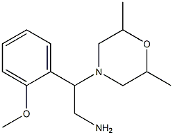 2-(2,6-dimethylmorpholin-4-yl)-2-(2-methoxyphenyl)ethanamine 구조식 이미지