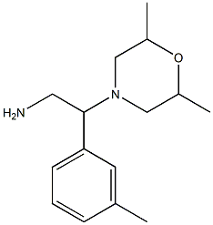2-(2,6-dimethylmorpholin-4-yl)-2-(3-methylphenyl)ethanamine Structure