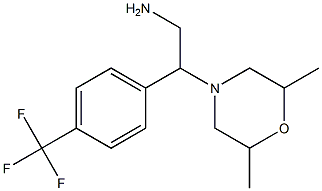 2-(2,6-dimethylmorpholin-4-yl)-2-[4-(trifluoromethyl)phenyl]ethan-1-amine Structure