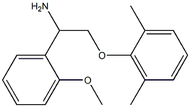 2-(2,6-dimethylphenoxy)-1-(2-methoxyphenyl)ethanamine Structure