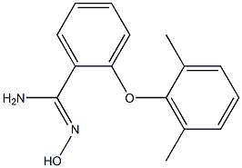 2-(2,6-dimethylphenoxy)-N'-hydroxybenzene-1-carboximidamide 구조식 이미지