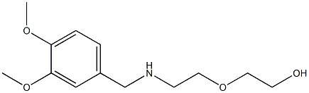 2-(2-{[(3,4-dimethoxyphenyl)methyl]amino}ethoxy)ethan-1-ol 구조식 이미지