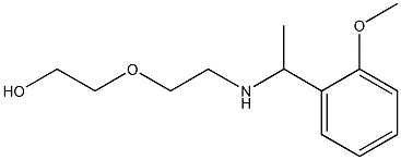 2-(2-{[1-(2-methoxyphenyl)ethyl]amino}ethoxy)ethan-1-ol 구조식 이미지