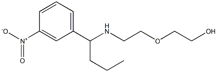 2-(2-{[1-(3-nitrophenyl)butyl]amino}ethoxy)ethan-1-ol Structure