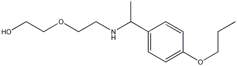 2-(2-{[1-(4-propoxyphenyl)ethyl]amino}ethoxy)ethan-1-ol Structure