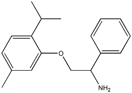 2-(2-amino-2-phenylethoxy)-4-methyl-1-(propan-2-yl)benzene Structure