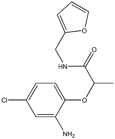2-(2-amino-4-chlorophenoxy)-N-(furan-2-ylmethyl)propanamide Structure