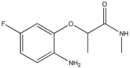 2-(2-amino-5-fluorophenoxy)-N-methylpropanamide Structure