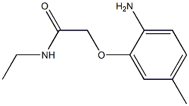 2-(2-amino-5-methylphenoxy)-N-ethylacetamide Structure