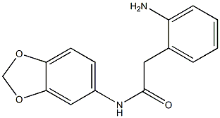 2-(2-aminophenyl)-N-(2H-1,3-benzodioxol-5-yl)acetamide Structure