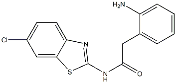 2-(2-aminophenyl)-N-(6-chloro-1,3-benzothiazol-2-yl)acetamide Structure