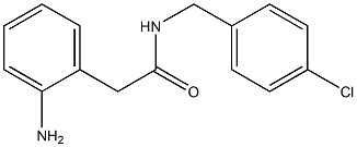 2-(2-aminophenyl)-N-[(4-chlorophenyl)methyl]acetamide Structure