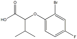 2-(2-bromo-4-fluorophenoxy)-3-methylbutanoic acid Structure