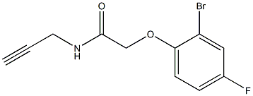 2-(2-bromo-4-fluorophenoxy)-N-prop-2-ynylacetamide Structure