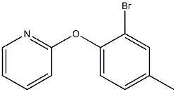 2-(2-bromo-4-methylphenoxy)pyridine 구조식 이미지