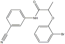 2-(2-bromophenoxy)-N-(3-cyanophenyl)propanamide 구조식 이미지