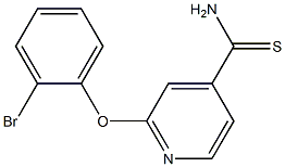 2-(2-bromophenoxy)pyridine-4-carbothioamide Structure
