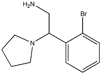 2-(2-bromophenyl)-2-pyrrolidin-1-ylethanamine 구조식 이미지