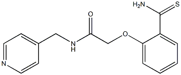 2-(2-carbamothioylphenoxy)-N-(pyridin-4-ylmethyl)acetamide Structure