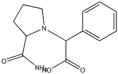 2-(2-carbamoylpyrrolidin-1-yl)-2-phenylacetic acid Structure