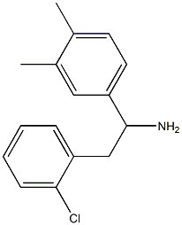 2-(2-chlorophenyl)-1-(3,4-dimethylphenyl)ethan-1-amine 구조식 이미지