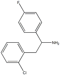 2-(2-chlorophenyl)-1-(4-fluorophenyl)ethan-1-amine Structure