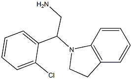 2-(2-chlorophenyl)-2-(2,3-dihydro-1H-indol-1-yl)ethan-1-amine Structure