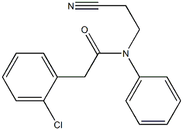 2-(2-chlorophenyl)-N-(2-cyanoethyl)-N-phenylacetamide Structure