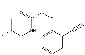 2-(2-cyanophenoxy)-N-(2-methylpropyl)propanamide 구조식 이미지