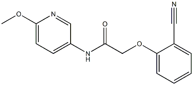 2-(2-cyanophenoxy)-N-(6-methoxypyridin-3-yl)acetamide Structure