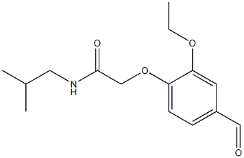 2-(2-ethoxy-4-formylphenoxy)-N-isobutylacetamide 구조식 이미지