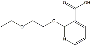 2-(2-ethoxyethoxy)pyridine-3-carboxylic acid Structure