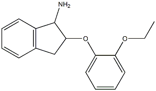 2-(2-ethoxyphenoxy)-2,3-dihydro-1H-inden-1-ylamine 구조식 이미지