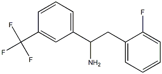 2-(2-fluorophenyl)-1-[3-(trifluoromethyl)phenyl]ethan-1-amine 구조식 이미지