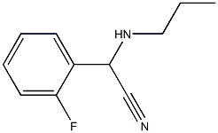 2-(2-fluorophenyl)-2-(propylamino)acetonitrile Structure