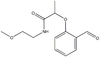 2-(2-formylphenoxy)-N-(2-methoxyethyl)propanamide Structure