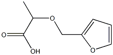 2-(2-furylmethoxy)propanoic acid 구조식 이미지