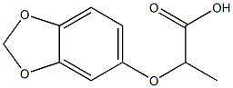 2-(2H-1,3-benzodioxol-5-yloxy)propanoic acid Structure