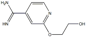 2-(2-hydroxyethoxy)pyridine-4-carboximidamide Structure