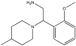 2-(2-methoxyphenyl)-2-(4-methylpiperidin-1-yl)ethanamine Structure