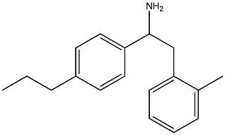 2-(2-methylphenyl)-1-(4-propylphenyl)ethan-1-amine Structure