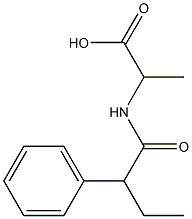 2-(2-phenylbutanamido)propanoic acid 구조식 이미지