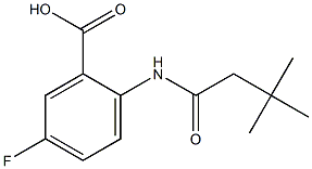 2-(3,3-dimethylbutanamido)-5-fluorobenzoic acid Structure